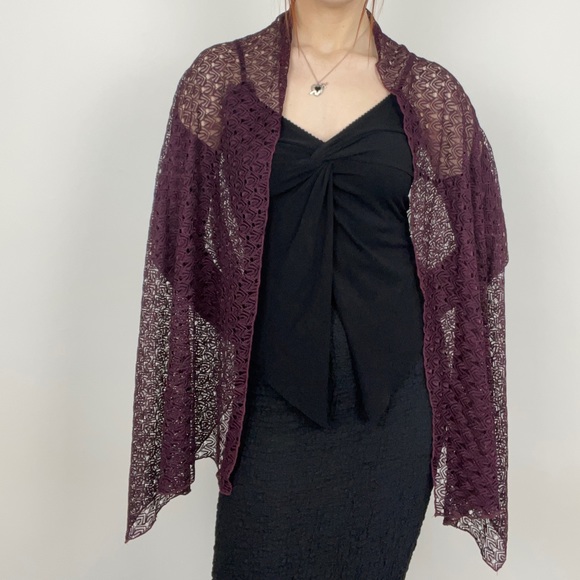M&S Purple Shawl - Picture 3 of 4